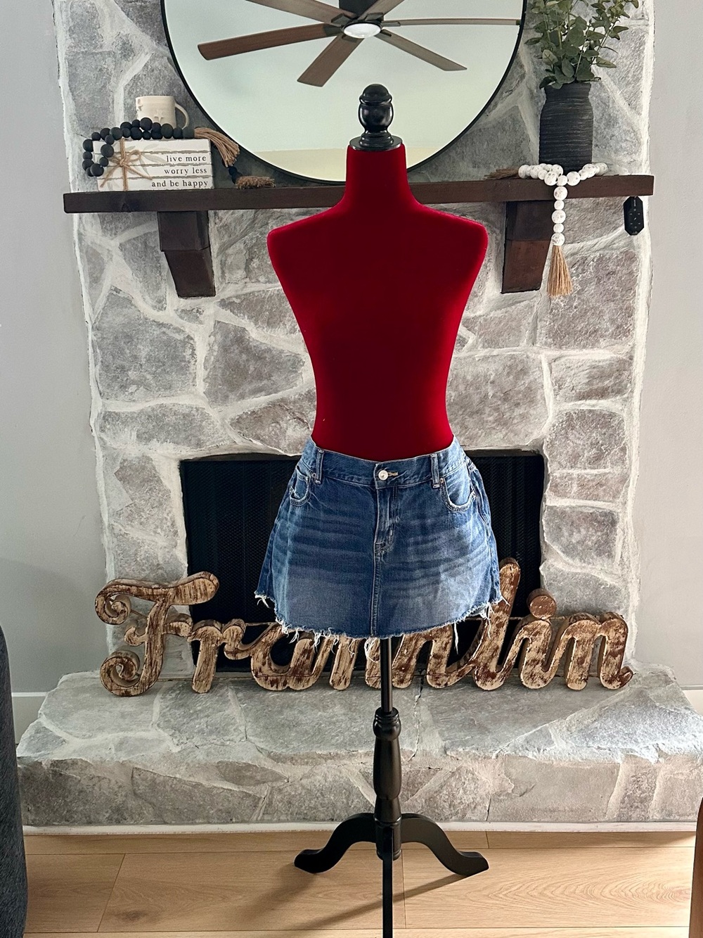 American Eagle - Denim Blue Jean Skirt - Size 14